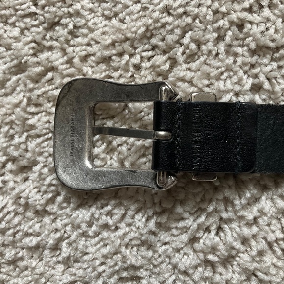 ISABEL MARANT DERN LEATHER BELT. SIZE S. BLACK. - Picture 5 of 8